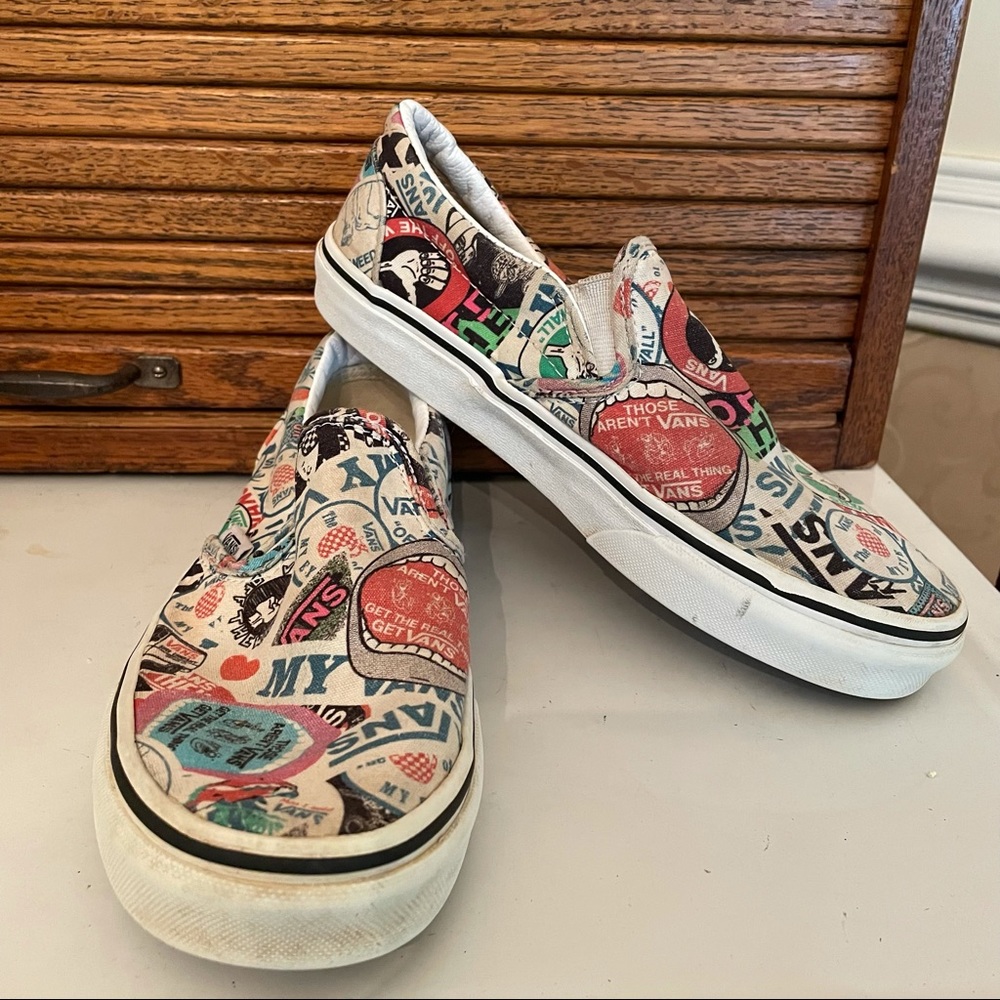 Vans Mash Up Slip On Shoes Size 6.5 Womens Sneaker